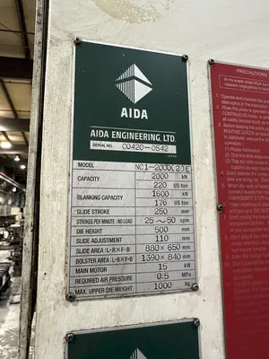 USED 2013 AIDA NC1-2000(2)