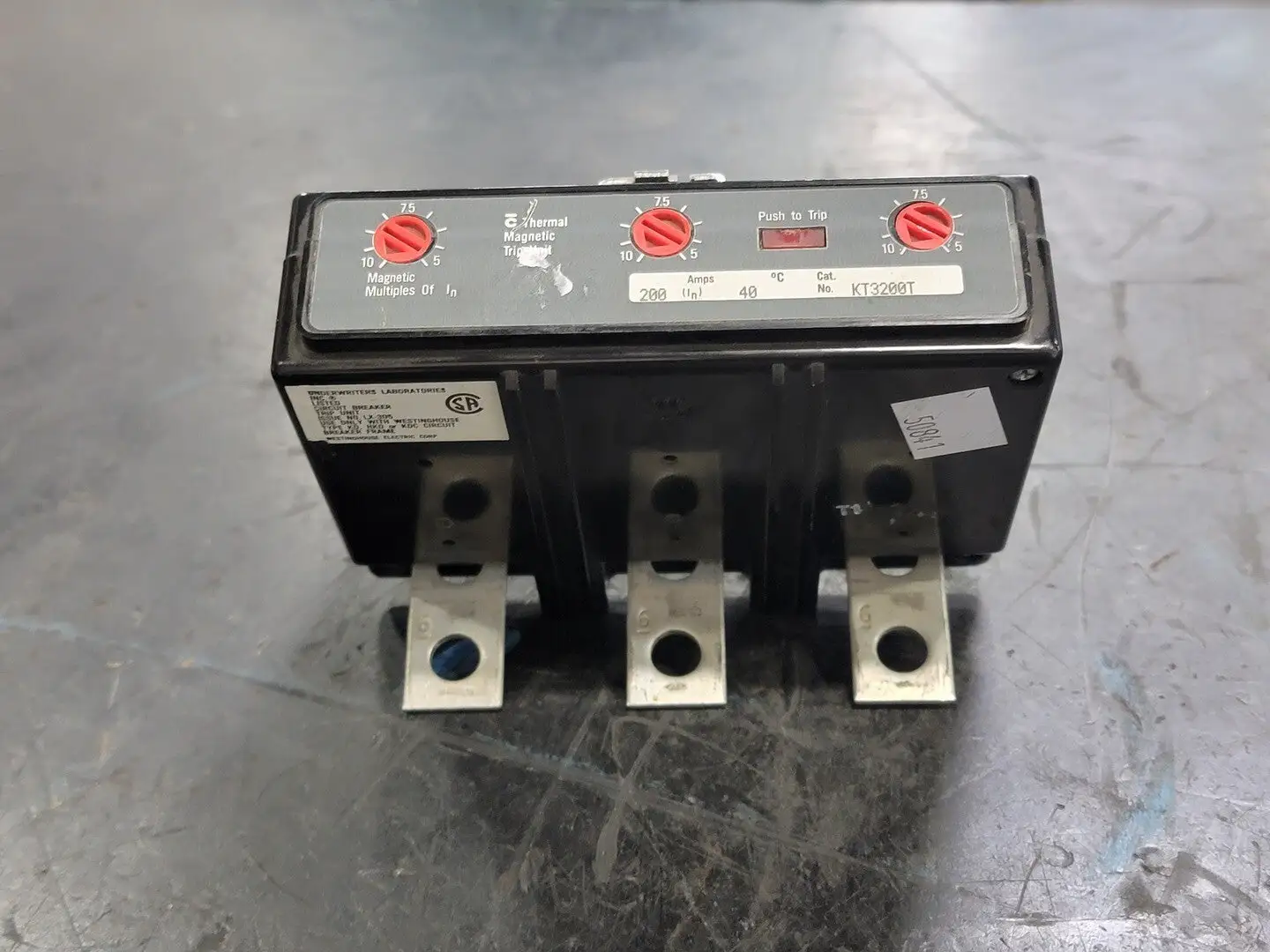 200 Amp Thermal Magnetic Circuit Breaker Trip Unit KT3200T