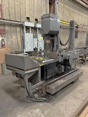 USED 2007 HEM SAW V100HLM-3 SEMI-AUTOMATIC VERTICAL BANDSAW