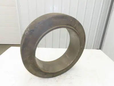 Super Solid 18x5x12-1/8 Forklift Tire Smooth Press-on Black