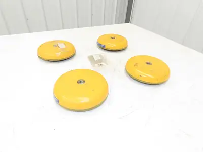 EL-190-E Machine Leveling Feet Rubber Pads M12x1.75x 3"Stud 7.5"OD Set of 4