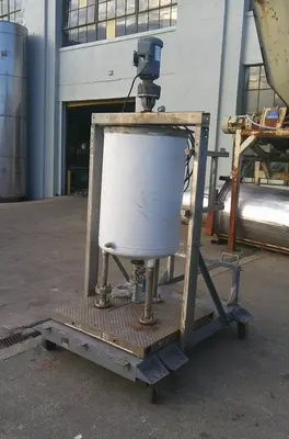 SPC9063  Tank 50 gallon vertical tank, Stainless Steel, 3/4 HP agitator, dish