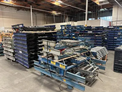 175 feet of 72" Powered conveyor in like new condition