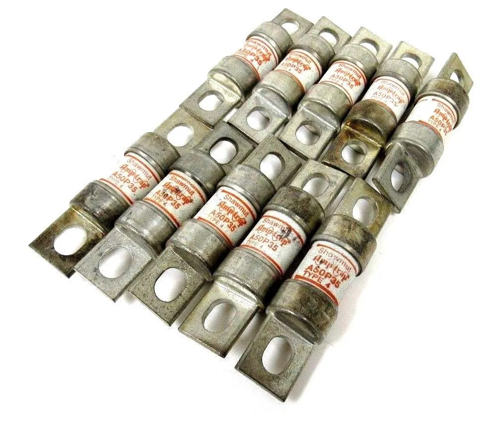 NEW LOT OF 10 SHAWMUT A50P35 FUSE TYPE 4 35A 500VAC