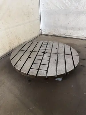60" T-SLOTTED ROUND RISER PLATE. STOCK #0430526