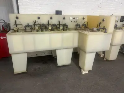 Manual Dip Plating Line: Dual Station, Poly-Pro Construction for Jewelry Gold, Silver Nickel Copper