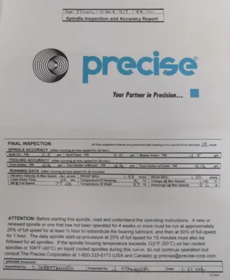NEW PRECISE 117.7 OHSC-S LIQUID COOLED POWERQUILL 1177OHSCS