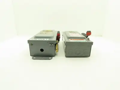 Square D H361 Safety Disconnect Switch Fusible 30A 3PH Series E1 Mixed Lot of 2