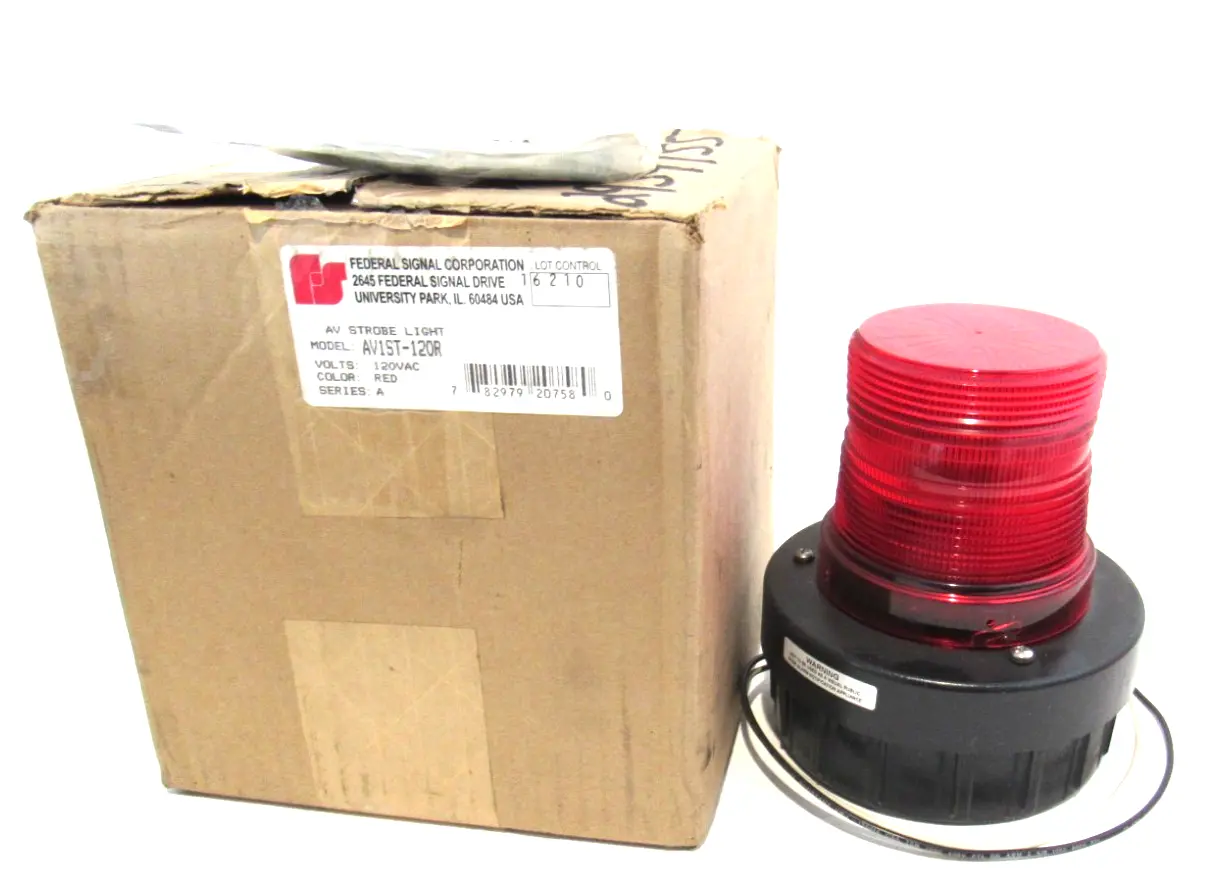 NEW FEDERAL SIGNAL AV1ST-120R AV STROBE LIGHT AV1ST120R