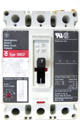 NEW WESTINGHOUSE HMCP007C0C CIRCUIT BREAKER 3 POLE