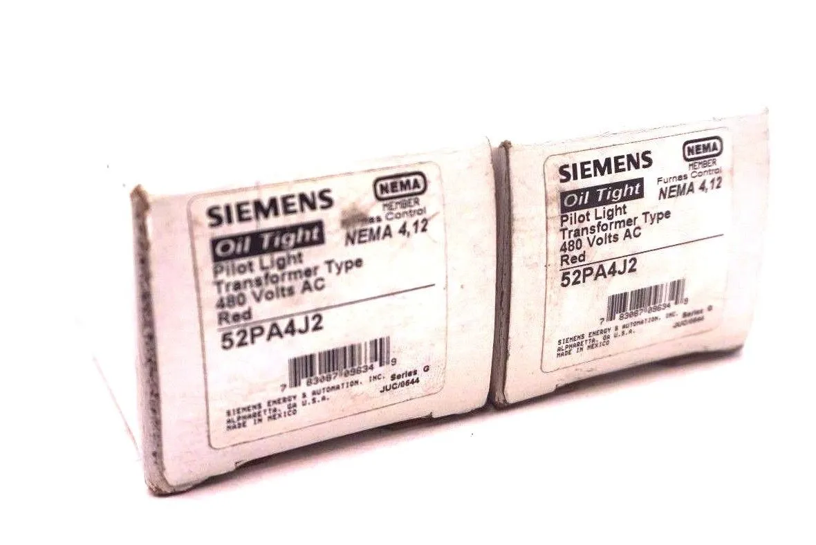 2 NEW SIEMENS 52PA4J2 PILOT LIGHT