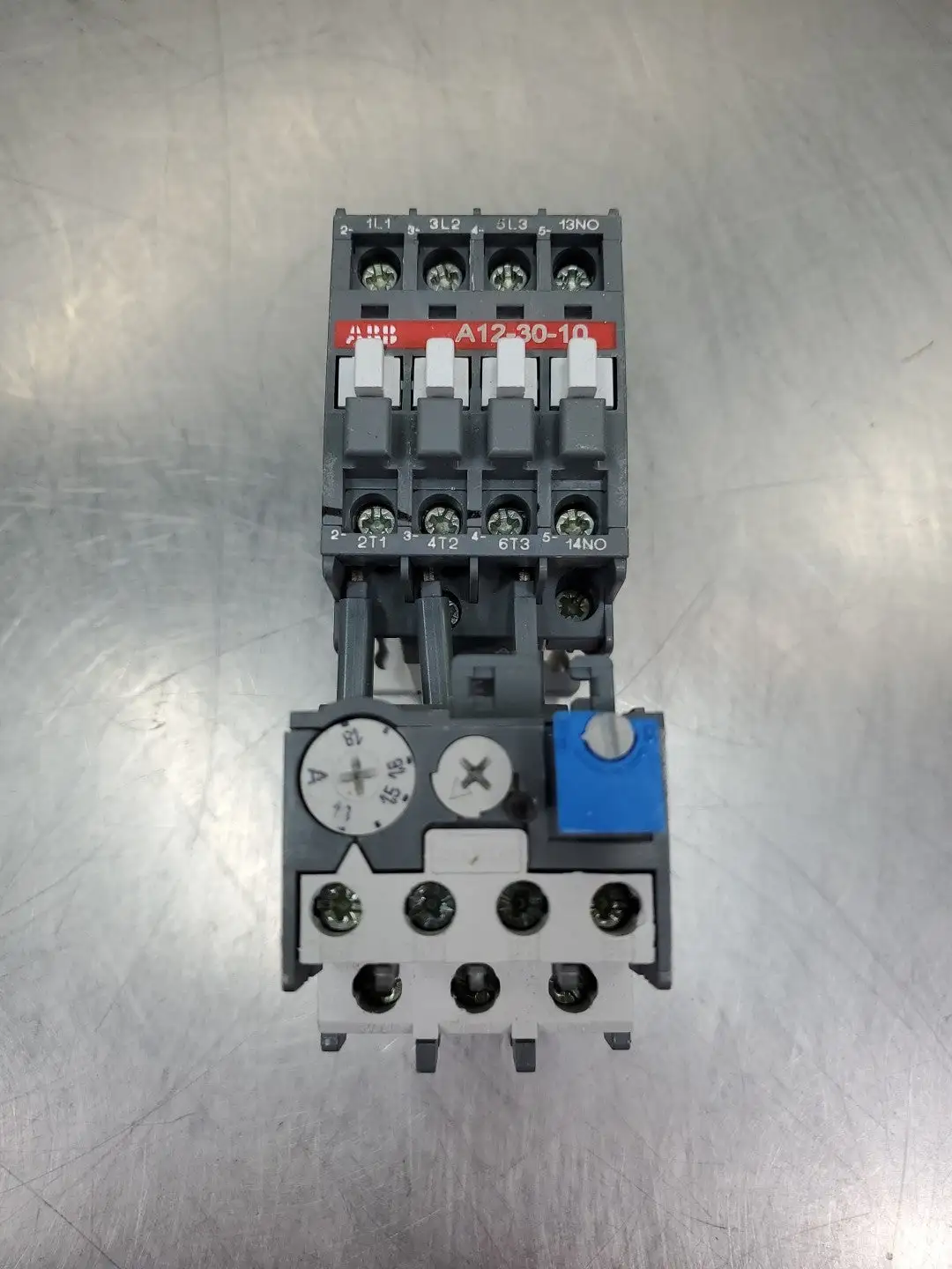 ABB A123010 28A 1000VAC Contactor w/TA25DU Auxiliary Contactor. 4A43