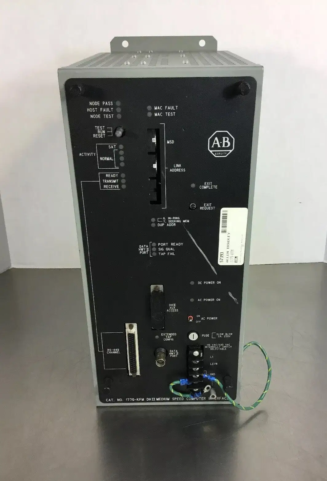 ALLEN BRADLEY 1779-KFM DHII MEDIUM SPEED COMPUTER INTERFACE 1779-KFM/KFMR 1L