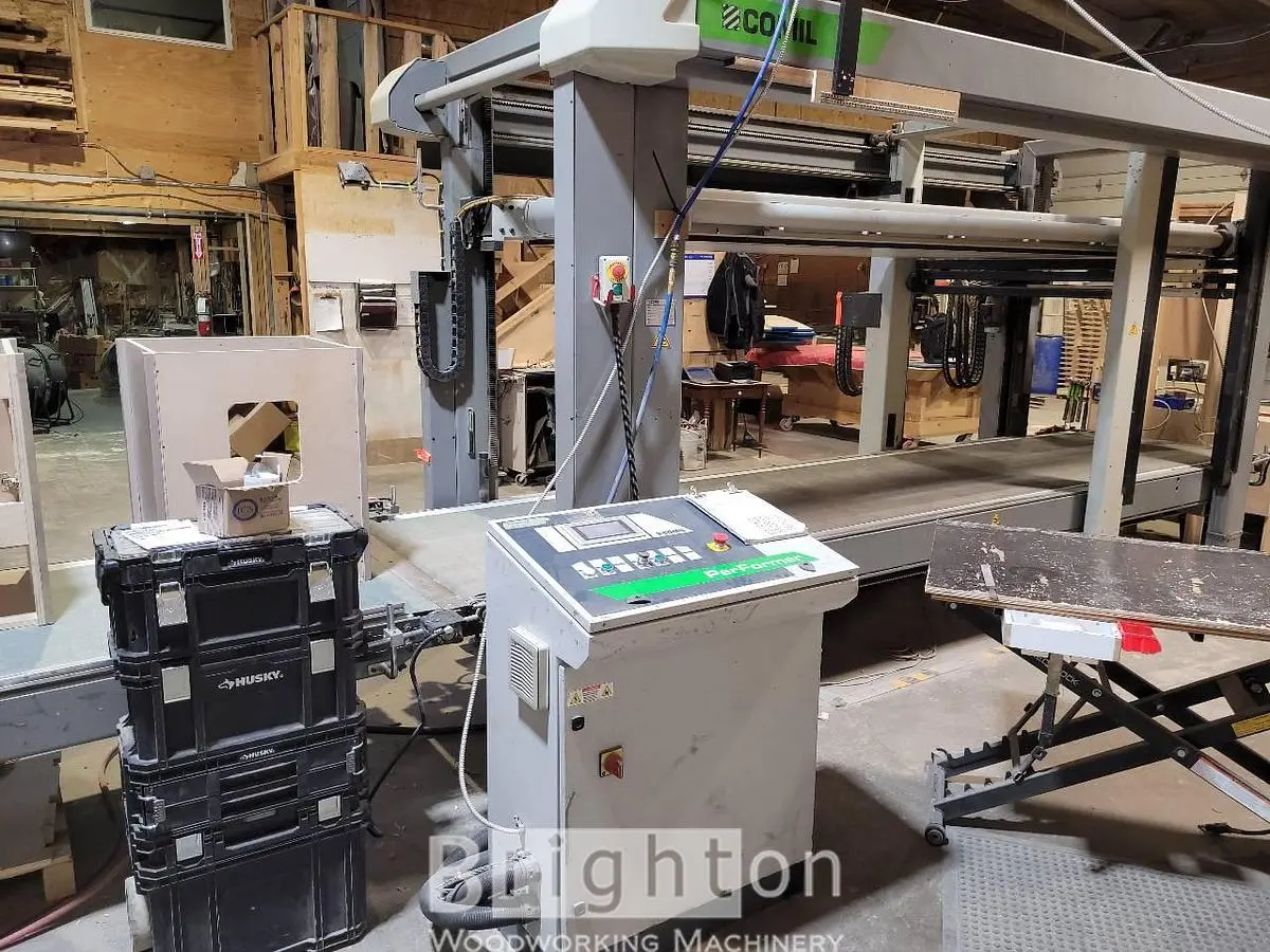 USED 2008 BIESSE COMIL PERFORMER TP USED FEED THROUGH CASE CLAMP
