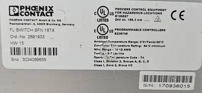 PHOENIX CONTACT FL SWITCH SFN 16TX Industrial Ethernet Switch (BIN533)