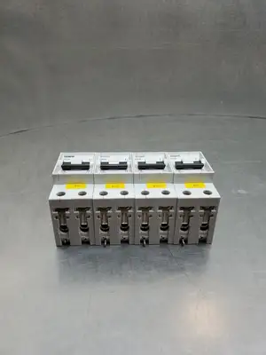 USED Siemens 5SX22 C16 Double-Pole Breaker, 400V, Lot of 4