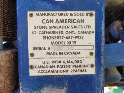USED 2003 CANAMERICAN STONE SPREADER SOIL KING XL19