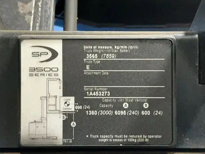 Used CROWN SP352030 Electric Lifters Ohio US | HGR 24 #1446261
