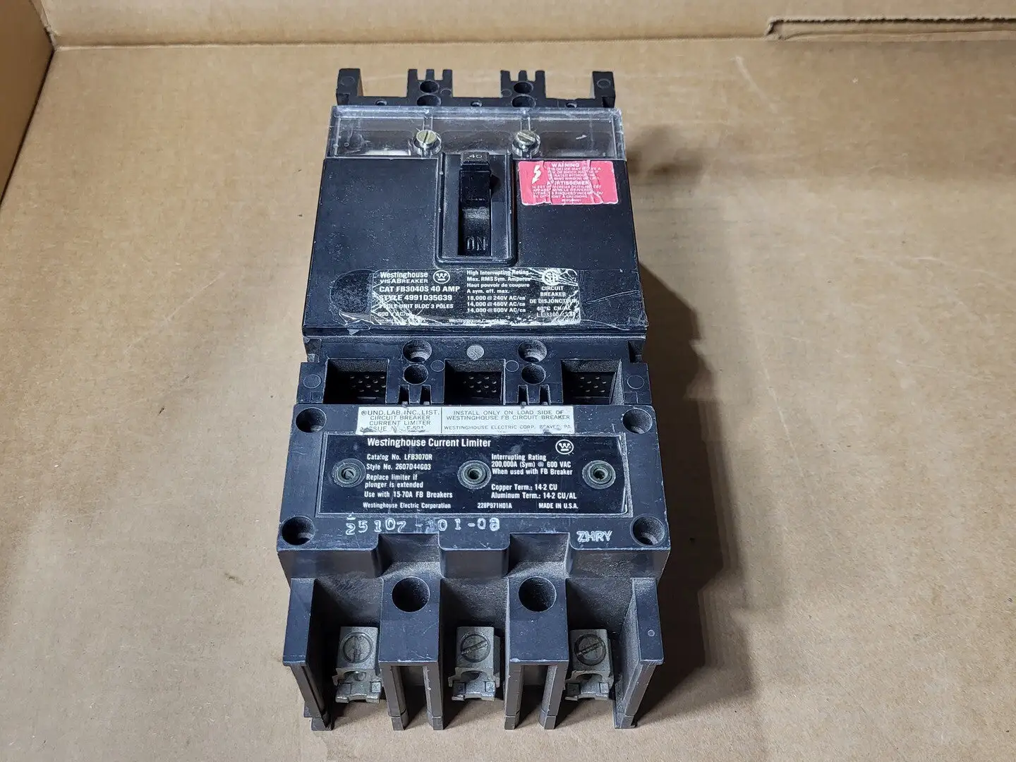 USED WESTINGHOUSE FB3040S