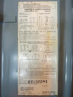 USED SQUARE D H-361
