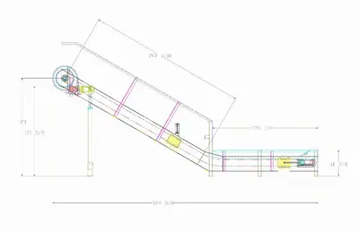 60" Steel Belt Feed Conveyor