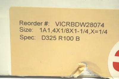 NEW 3M VICRBDW28074 DIAMOND WHEEL D325 R100 B