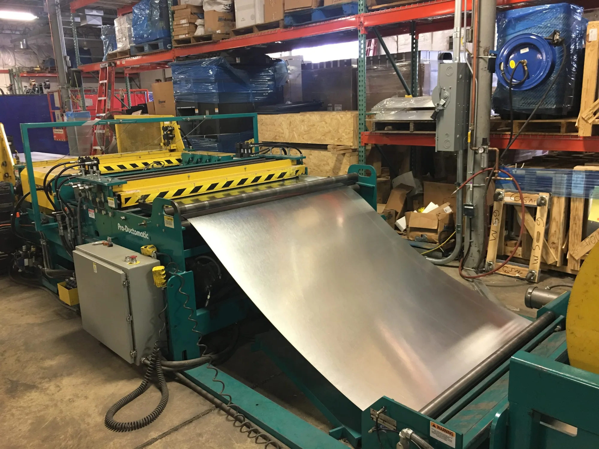 Used Iowa Precision Pro-Ductomatic Model PD-6016-SF Coil Line