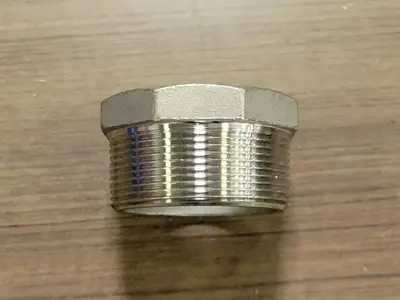 2" x 1" MB-316 Stainless Steel Hex Head Reducing Bushing