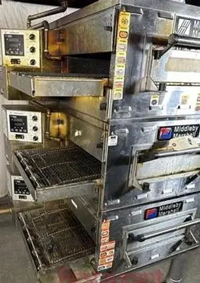 Middleby Marshall PS528G Triple Stack Gas Conveyor Oven