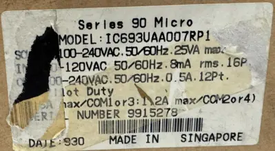 NEW GE FANUC IC693UAA007