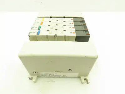 SMC VQC4401-5 Pneumatic Solenoid 4-Valve 5-Station Manifold Block w/EX600-SDN1A