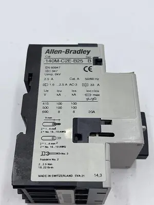 Used ALLEN-BRADLEY ALLEN-BRADLEY 140M-C2E-B25 SER B Circuit Breakers | ND Industrial Surplus #1215121