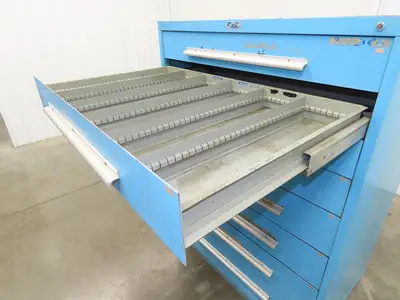 Nu-Era Tool Storage Cabinet Modular 8 Drawer 45x28x61" Stanley Vidmar Lista