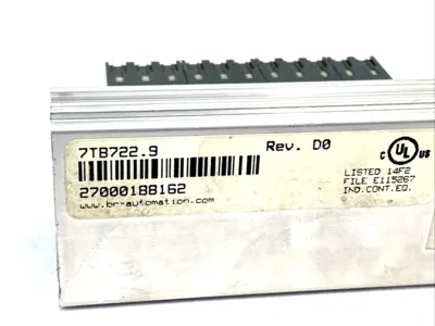7TB722.9 | B&R Automation  Rev. D0 2003 Terminal Block Module, 22-Pin - Used