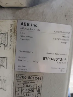 2018 ABB IRB 6700-155 2.85 High-Payload Material Handling | ACES Robotics Ltd (3)