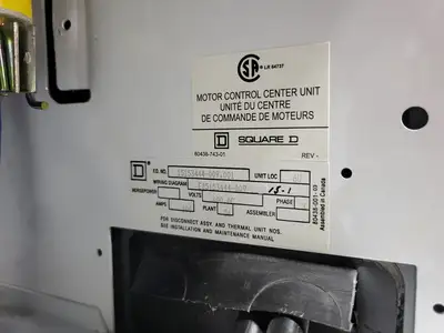 USED SQUARE D MODEL 6