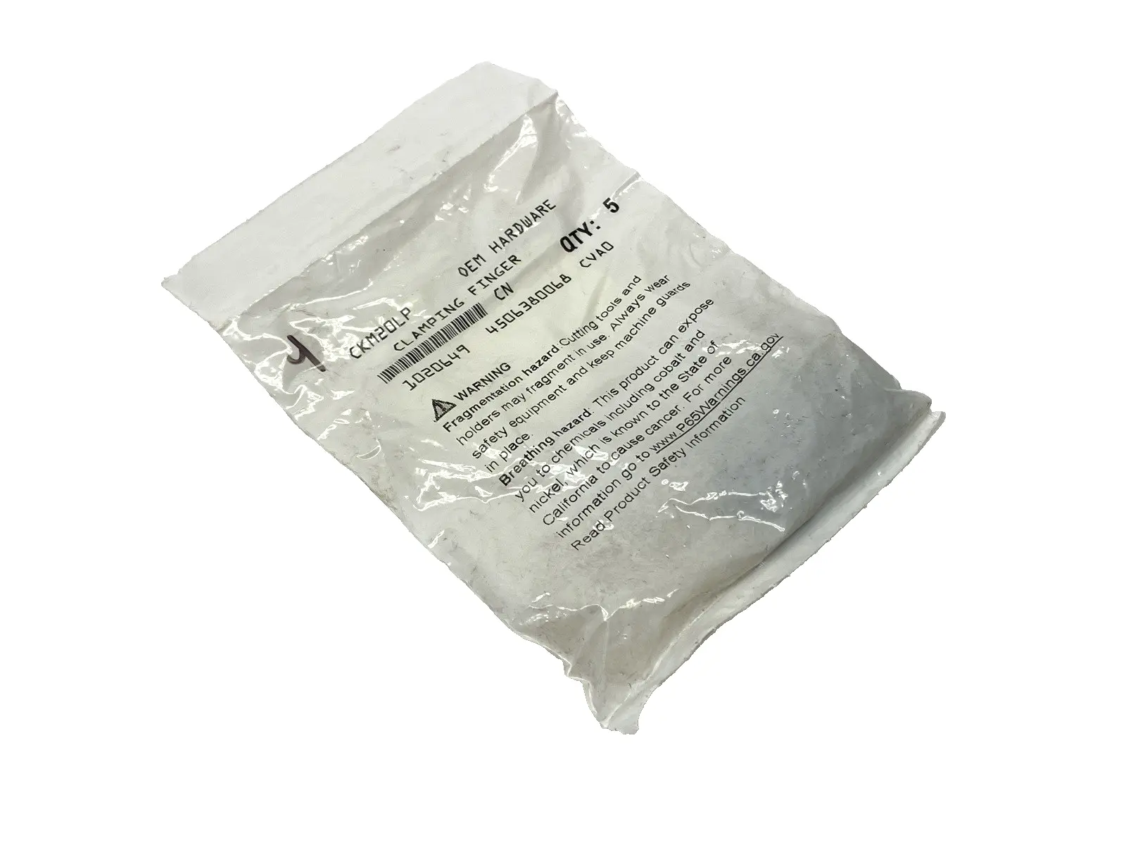NEW KENNAMETAL CLAMPING FINGER PACKAGE OF 5