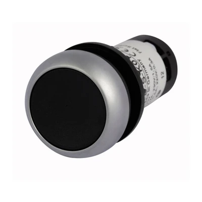 Eaton C22-D-S-K11 22.5 mm RQM Compact Pushbutton,Black,Plastic Actuator [New]