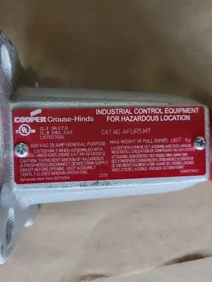 NEW CROUSE-HINDS AFUR5M7