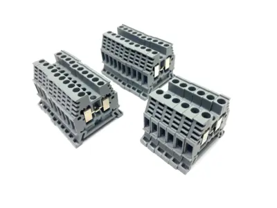 Used Woertz Terminal Block Gray 4mm² 45mm x 6mm x 36mm 1000V LOT OF 26 Terminal Blocks Michigan US | Maverick Industrial Sales #1389132