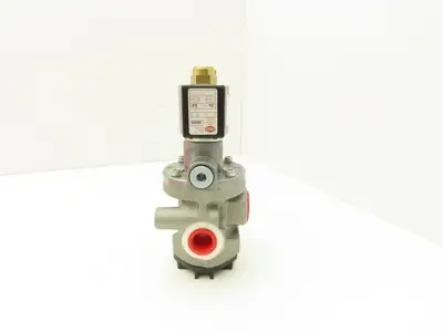 Herion 80-265-70 Pneumatic Air Indirect Solenoid Actuated Poppet Valve 24V Coil
