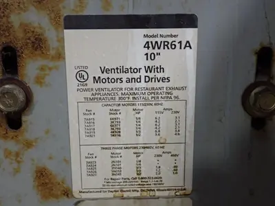 Ventilator - 4wr61a