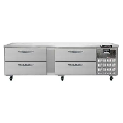 Continental D84GFN 84" Chef Base Freezer W/ (4) Drawers - 115v
