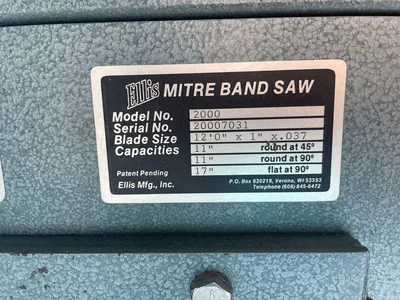 ELLIS 2000 SAWS, BAND, HORIZONTAL | Wheeler Machinery Sales (4)