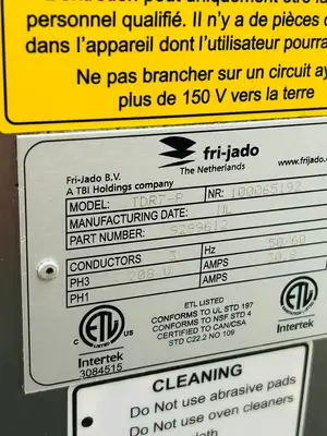 FriJado TDR7-P Rotisserie Oven 208V 3ph Electric Refurbished Tested and Working