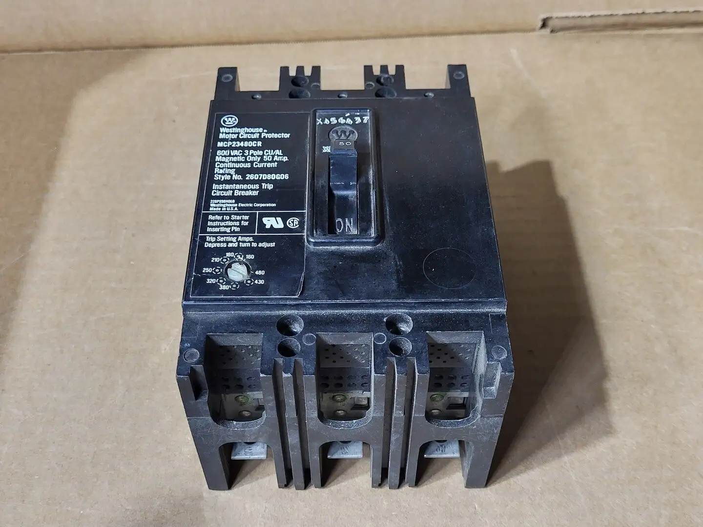USED WESTINGHOUSE MCP23480CR