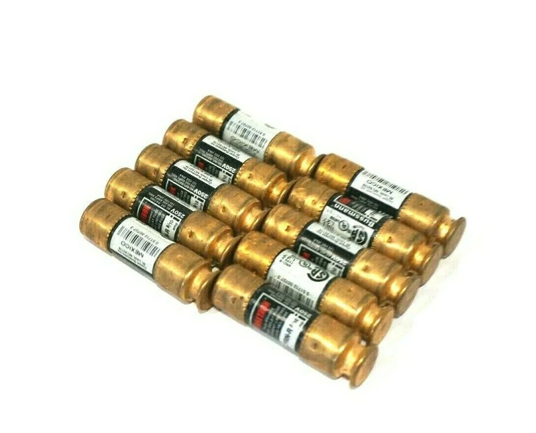 10 NEW BUSSMANN FUSETRON FRN-R-8/10 FUSES FRNR810