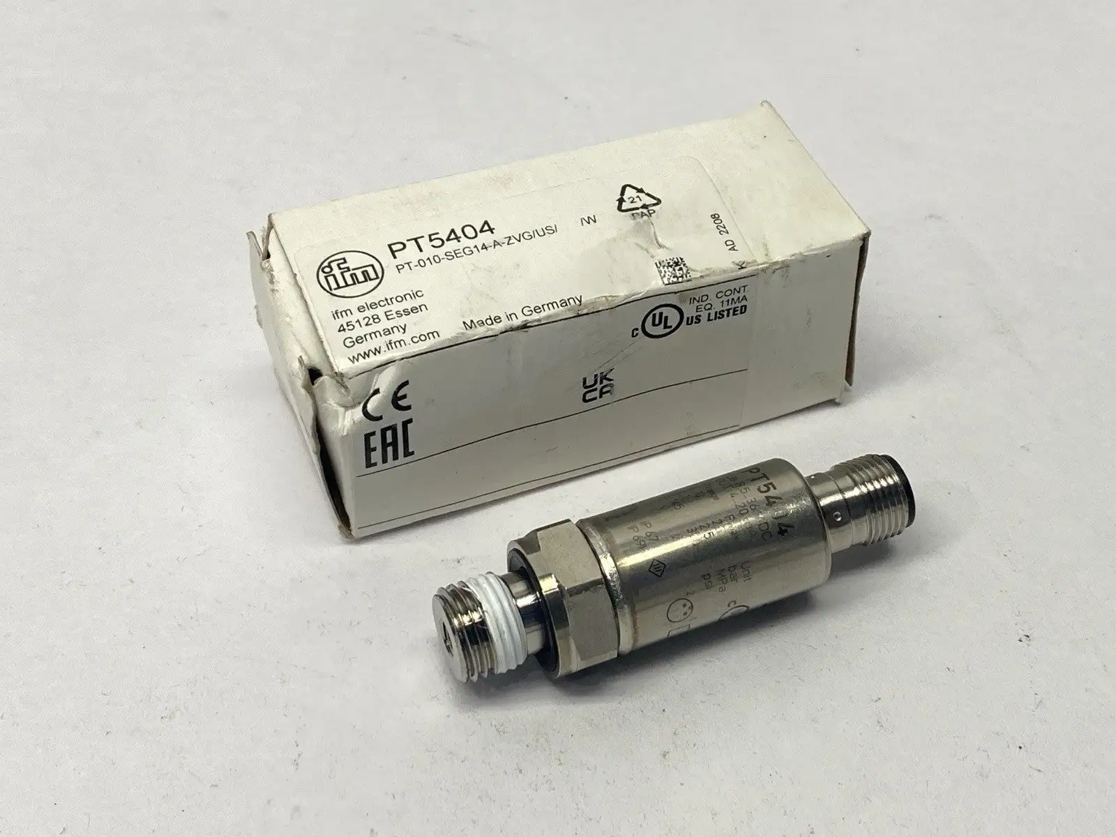 PT5404, PT-010-SEG14-A-ZVG/US/ /W | ifm PT5404 Pressure Transmitter PT-010-SEG14-A-ZVG/US/ /W - Used