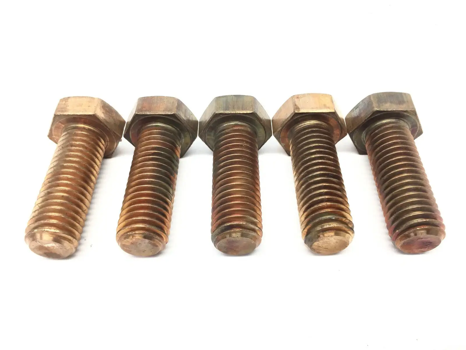 Hex Head Machine Bolt Bronze Silicon 5/8-11" UNC 1-3/4" Length LOT OF 5 - New