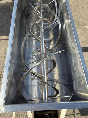 Mixer, Ribbon, West Coast Machinery, Stainless Steel, 26" x 66", #5991788
